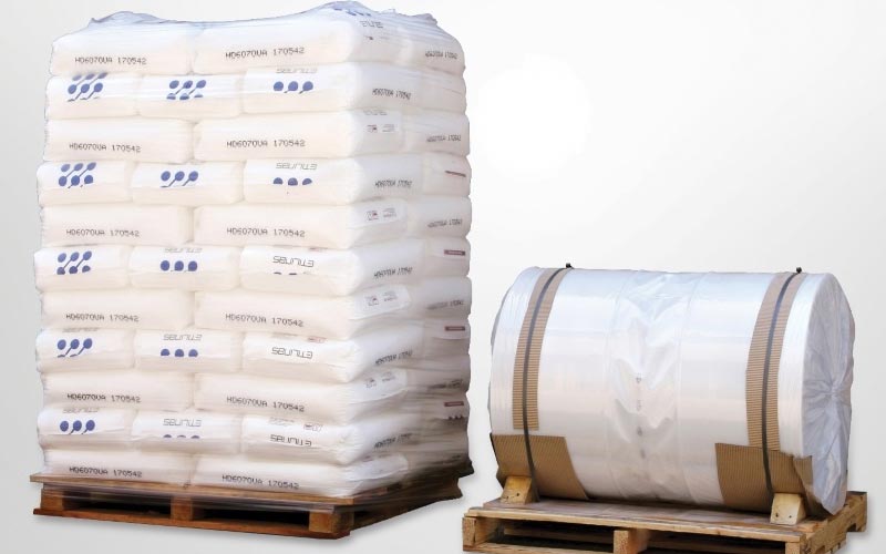 Shrink and Stretch Hood Film for various Industrial product packaging